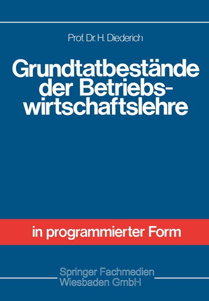 Produktbild: Grundtatbest&auml;nde der Betriebswirtschaftslehre