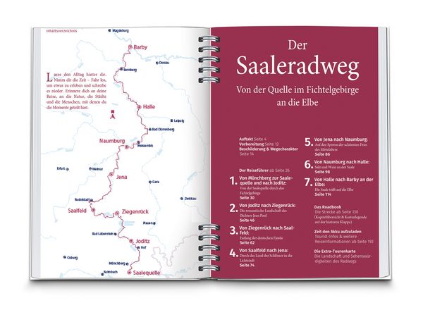 Produktbild: KOMPASS Radreisef&uuml;hrer Saaleradweg