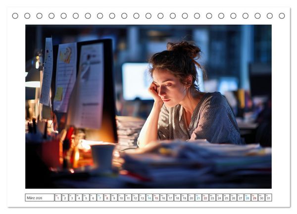 Produktbild: Echt Menschlich Berufung (Tischkalender 2026 DIN A5 quer), CALVENDO Monatskalender
