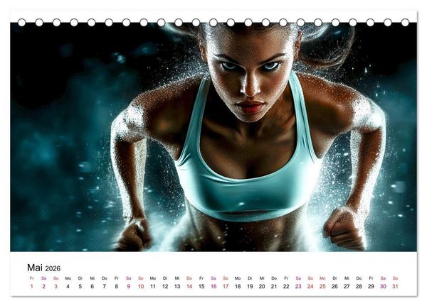 Produktbild: Sport Art (Tischkalender 2026 DIN A5 quer), CALVENDO Monatskalender