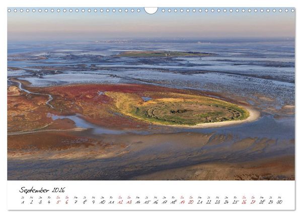 Produktbild: Naturpark Wattenmeer und Helgoland (Wandkalender 2026 DIN A3 quer), CALVENDO Monatskalender