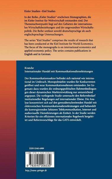 Produktbild: Internationaler Handel mit Kommunikationsdienstleistungen