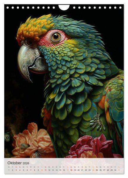 Produktbild: Fantastische Vogelwelt (Wandkalender 2026 DIN A4 hoch), CALVENDO Monatskalender