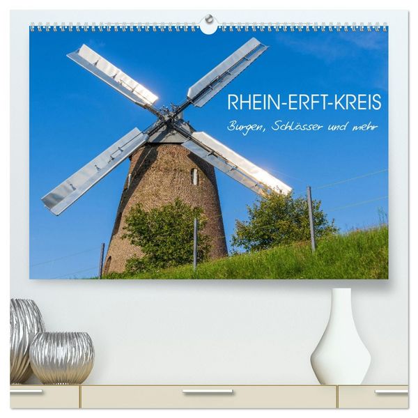 Rhein-Erft-Kreis - Burgen, Schlösser und mehr (hochwertiger Premium Wandkalender 2026 DIN A2 quer), Kunstdruck in Hochglanz