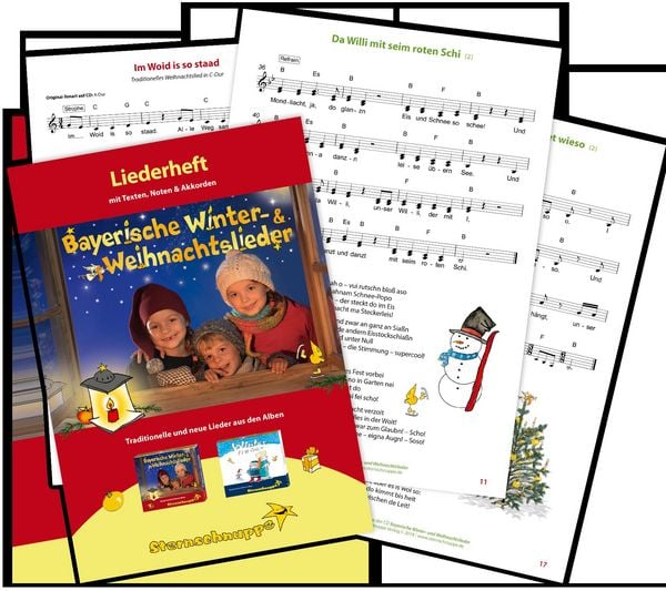 Produktbild: Liederheft Bayerische Winter- und Weihnachtslieder