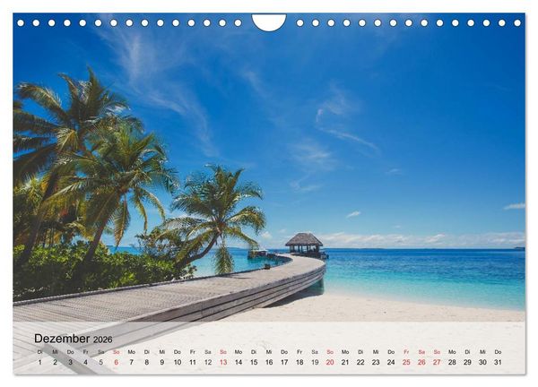 Produktbild: S&uuml;dseetr&auml;ume. Paradiese im Pazifik (Wandkalender 2026 DIN A4 quer), CALVENDO Monatskalender