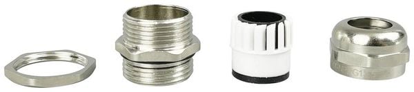 Produktbild: TRU COMPONENTS TC-10302880 Kabelverschraubung PG13.5 Messing (vernickelt) Metall 1St.