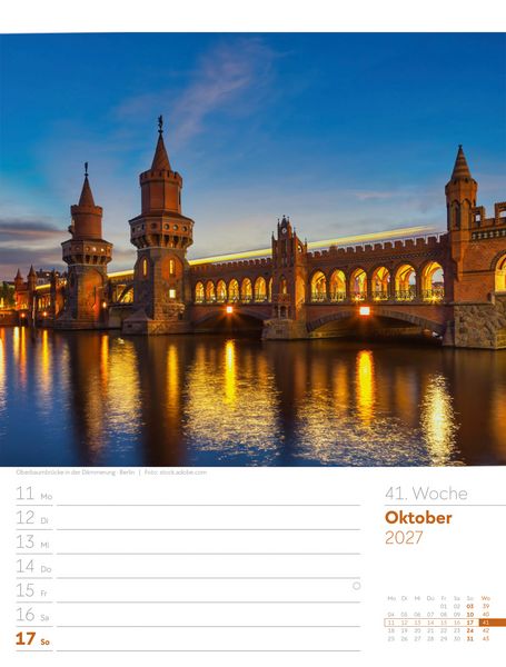 Produktbild: Malerisches Deutschland Wochenplaner Kalender 2027