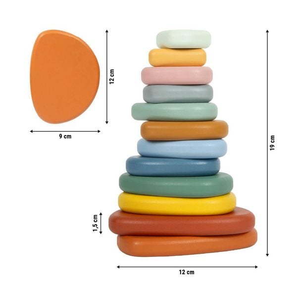 Produktbild: Montessori Balancierspiel Flusssteine