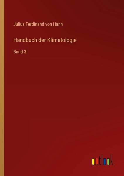 Produktbild: Handbuch der Klimatologie