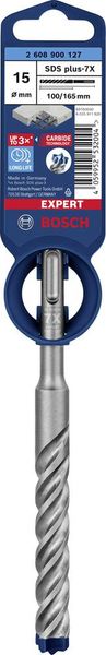 Produktbild: Bosch Accessories EXPERT SDS plus-7X 2608900127 Hammerbohrer 1 St&uuml;ck 15 mm Gesamtl&auml;nge 165 mm SDS-Plus 1 St.