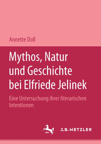 Produktbild: Mythos, Natur und Geschichte bei Elfriede Jelinek