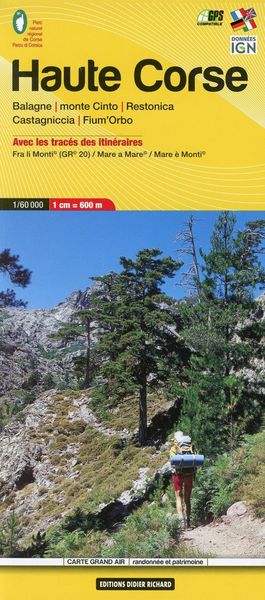 Produktbild: Libris Wanderkarte 08. Haute Corse (GR20) - Balagne - monte Cinto - Restonica -