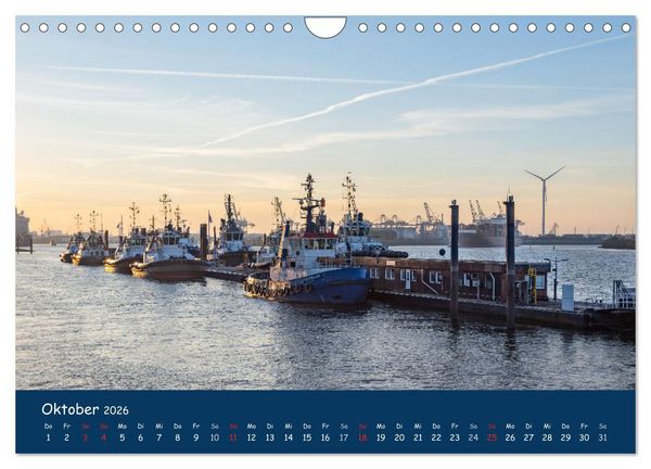 Produktbild: Schlepper im Hamburger Hafen (Wandkalender 2026 DIN A4 quer), CALVENDO Monatskalender