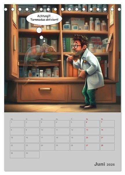 Produktbild: Ein Arzt f&uuml;r alle Felle (Tischkalender 2026 DIN A5 hoch), CALVENDO Monatskalender