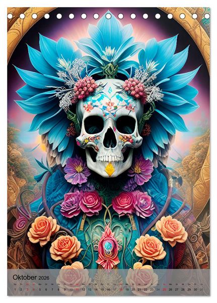 Produktbild: Beautiful Death (Tischkalender 2026 DIN A5 hoch), CALVENDO Monatskalender
