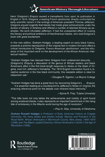 Produktbild: An Enquiry Concerning the Intellectual and Moral Faculties and Literature of Negroes