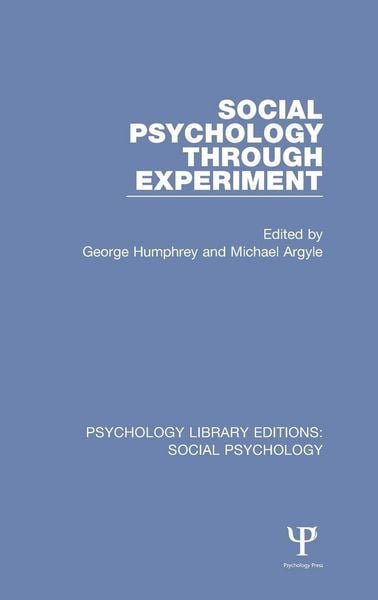 Produktbild: Social Psychology Through Experiment