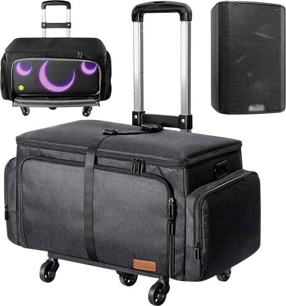 Produktbild: Ikarao Trolley IKARAO-X1-TROL (L x B x H) 29 x 51 x 27cm Schwarz, Silber IKARAO-X1-TROL