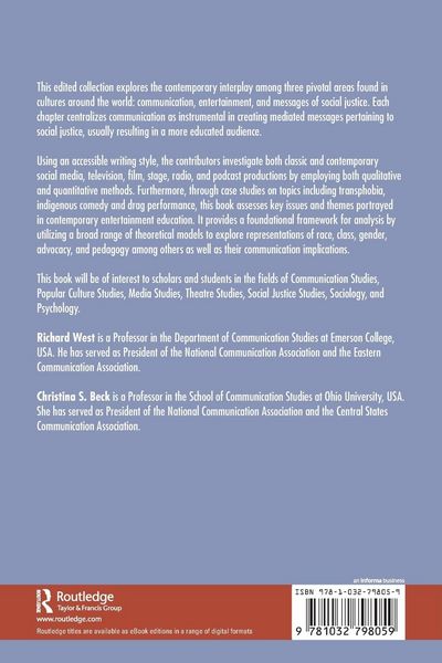 Produktbild: Communication, Entertainment, and Messages of Social Justice