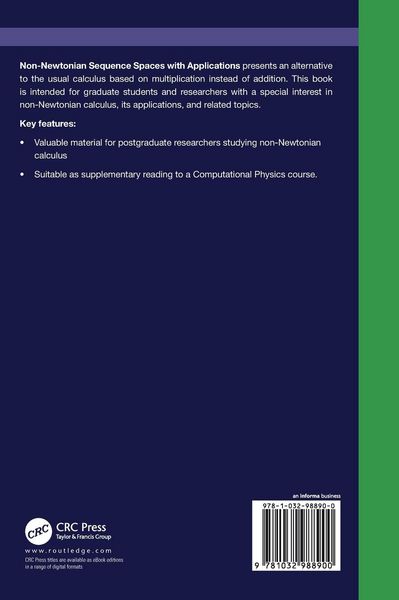 Produktbild: Non-Newtonian Sequence Spaces with Applications