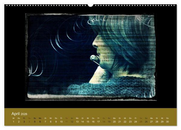 Produktbild: Klangbilder Instrumental-KUNST (Wandkalender 2026 DIN A2 quer), CALVENDO Monatskalender