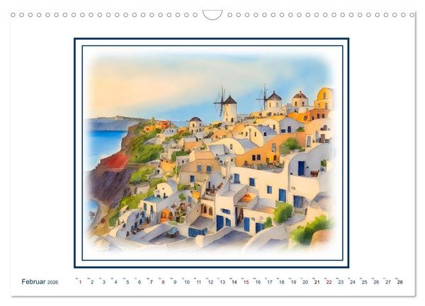 Produktbild: Urlaubsparadies Griechenland (Wandkalender 2026 DIN A3 quer), CALVENDO Monatskalender