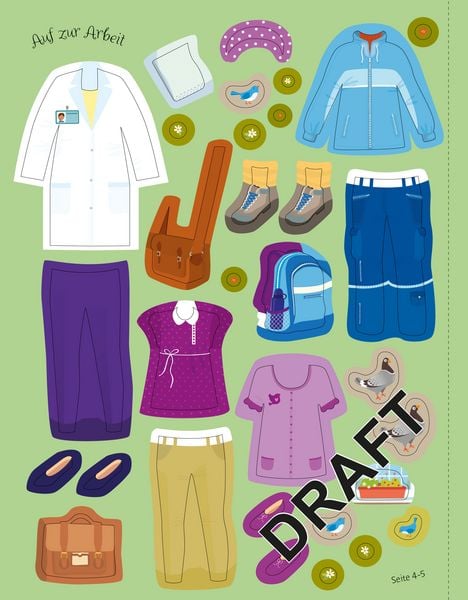 Produktbild: Mein Anziehpuppen-Stickerbuch: Traumberufe