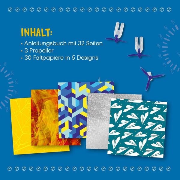 Produktbild: Kreativ-Set Turbo-Papierflieger mit Propeller