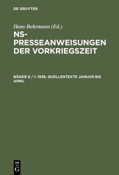 Produktbild: 1938. Quellentexte