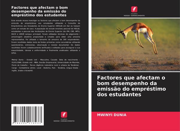 Produktbild: Factores que afectam o bom desempenho da emiss&atilde;o do empr&eacute;stimo dos estudantes