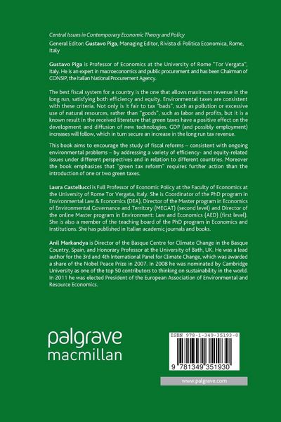 Produktbild: Environmental Taxes and Fiscal Reform