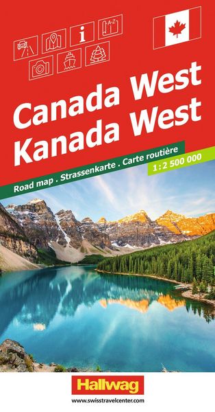 Produktbild: Hallwag Strassenkarte Kanada West 1:2,5 Mio.