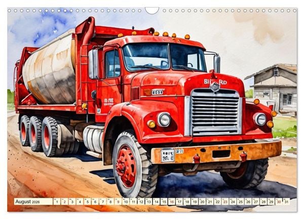 Produktbild: Nostalgische Trucks (Wandkalender 2026 DIN A3 quer), CALVENDO Monatskalender