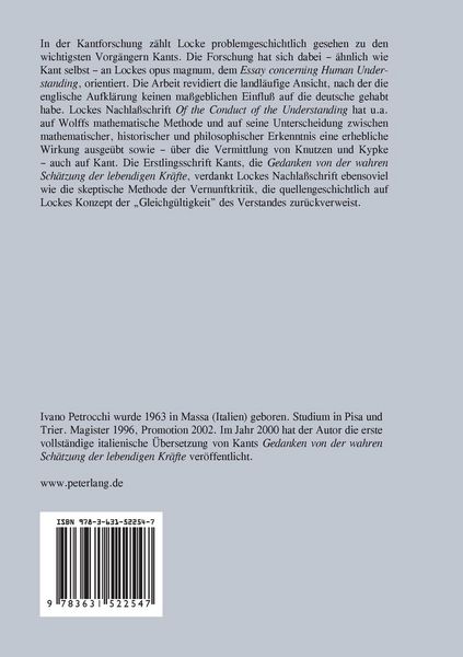 Produktbild: Lockes Nachla&szlig;schrift 'Of the Conduct of the Understanding' und ihr Einflu&szlig; auf Kant