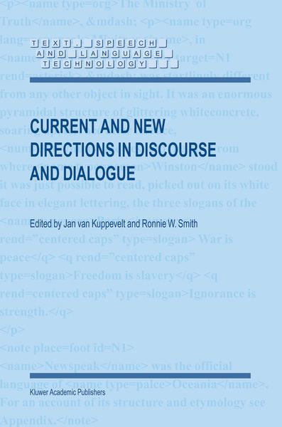 Produktbild: Current and New Directions in Discourse and Dialogue