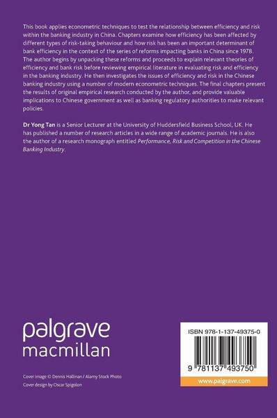 Produktbild: Investigating the Performance of Chinese Banks: Efficiency and Risk Features