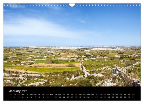 Produktbild: Malta. The sunny island full of charm. (Wall Calendar 2027 DIN A3 landscape), CALVENDO 12 Month Wall Calendar