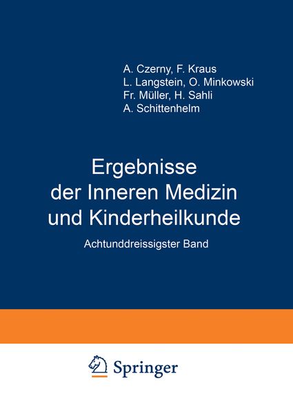Produktbild: Ergebnisse der Inneren Medizin und Kinderheilkunde