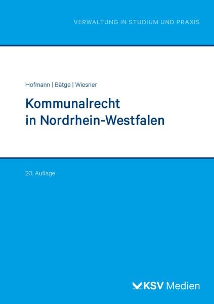 Produktbild: Kommunalrecht in Nordrhein-Westfalen