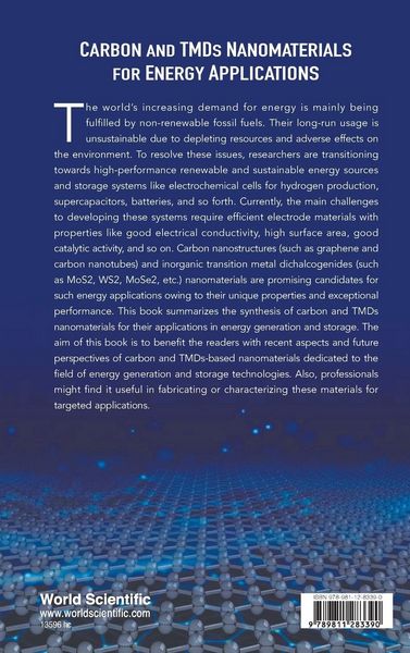 Produktbild: Carbon and Tmds Nanomaterials For Energy Applications
