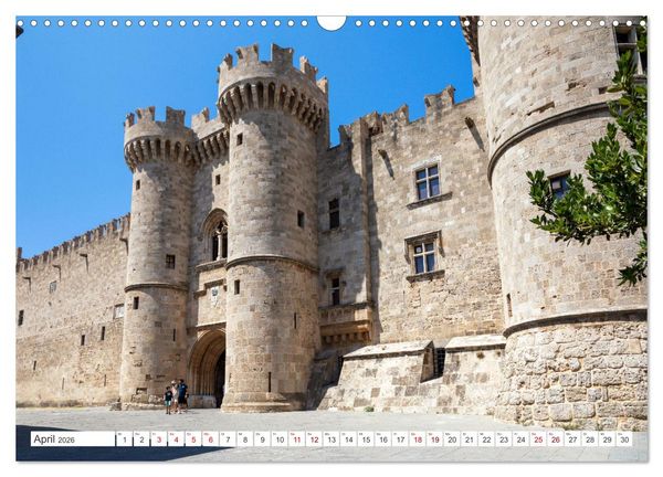 Produktbild: Rhodos und Symi, Perlen in der &Auml;gis (Wandkalender 2026 DIN A3 quer), CALVENDO Monatskalender