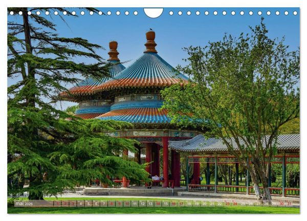 Produktbild: Palais et jardins imp&eacute;riaux &agrave; P&eacute;kin (Calendrier mural 2026 DIN A4 vertical), CALVENDO calendrier mensuel