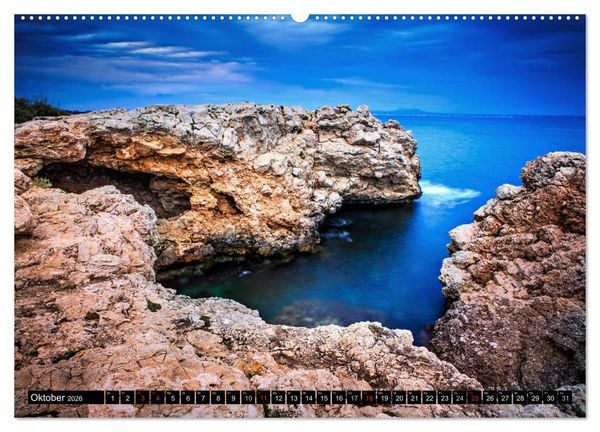 Produktbild: MALLORCA BEI NACHT (hochwertiger Premium Wandkalender 2026 DIN A2 quer), Kunstdruck in Hochglanz