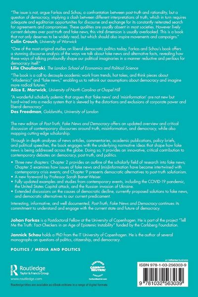 Produktbild: Post-Truth, Fake News and Democracy