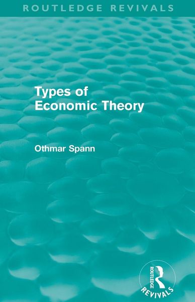 Produktbild: Types of Economic Theory