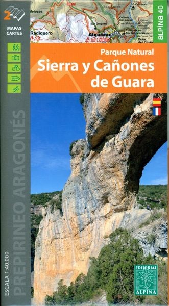 Parque Natural Sierra y Canones de Guara 1:40.000, Karte von , Alpina Editorial, 978-84-8090-928-0