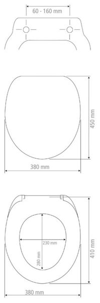 Produktbild: Toilettensitz Mod. Droplets Hochglanz, WC-Sitz mit Absenkautomatik, Schnellbefestigung