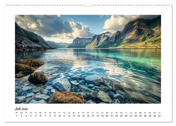 Produktbild: Traumhafte Buchten (hochwertiger Premium Wandkalender 2026 DIN A2 quer), Kunstdruck in Hochglanz