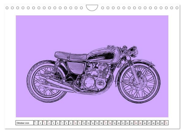 Produktbild: Motor Craft Motorr&auml;der (Wandkalender 2026 DIN A4 quer), CALVENDO Monatskalender